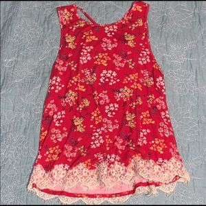 Floral tank top